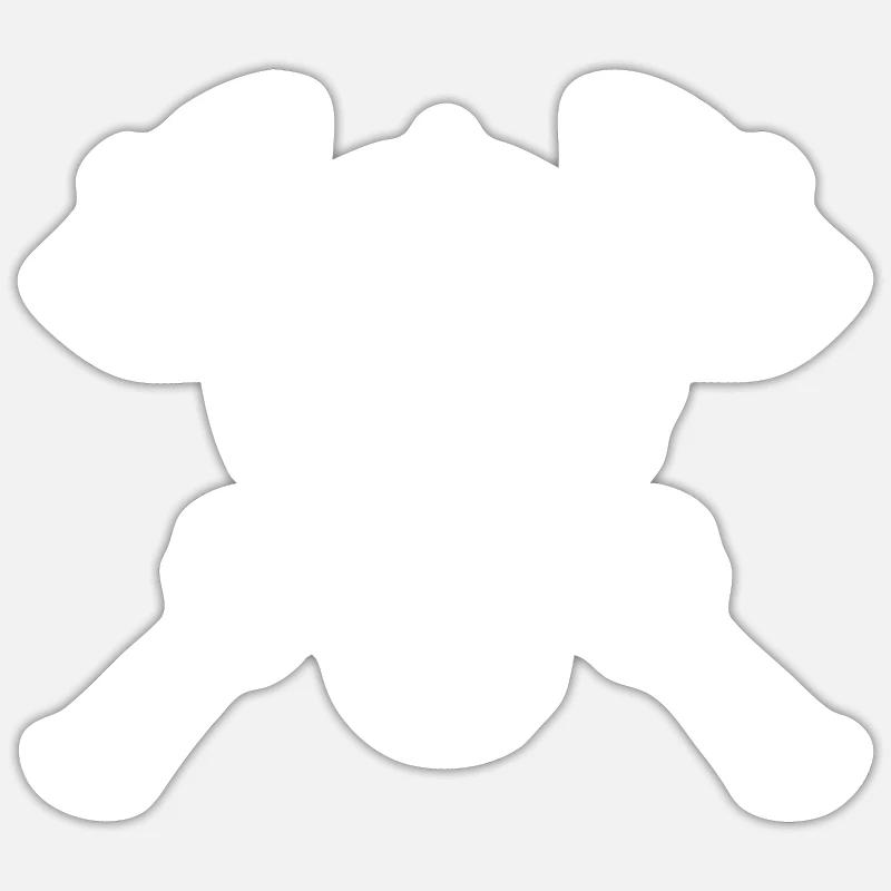 pompier - Sticker taille S (10 x 10 cm) - blanc mat