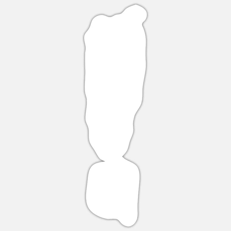 Exclamation mark Sticker size S (10 x 10 cm)