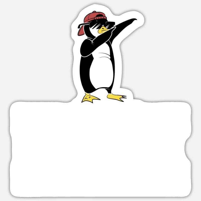 IT Nerd Linux Linux Pinguin Geek Software Engineer - Sticker Größe S (10 x 10 cm) - Mattweiß