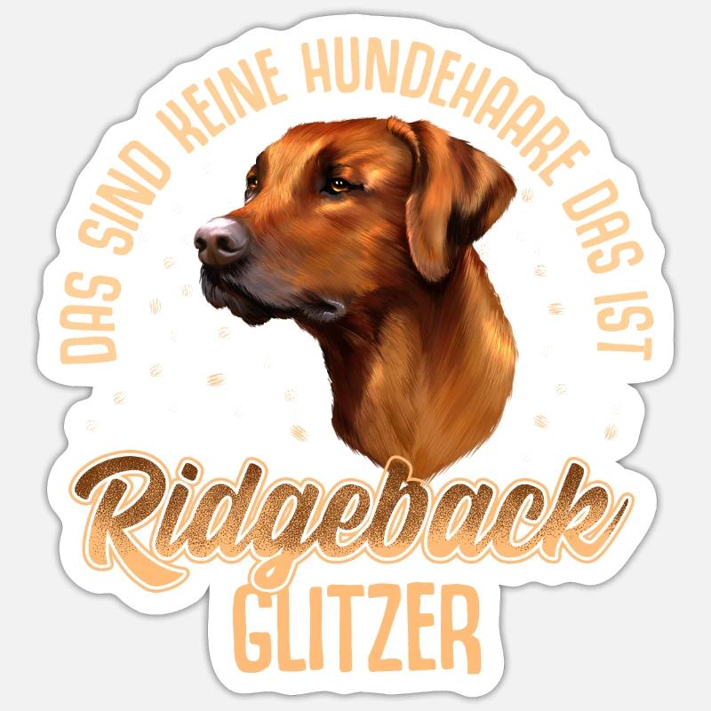 Rhodesian Ridgeback - Sticker Größe S (10 x 10 cm) - Mattweiß