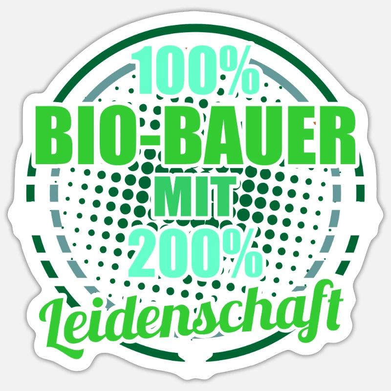 Bio-Bauer Sticker Größe S (10 x 10 cm)