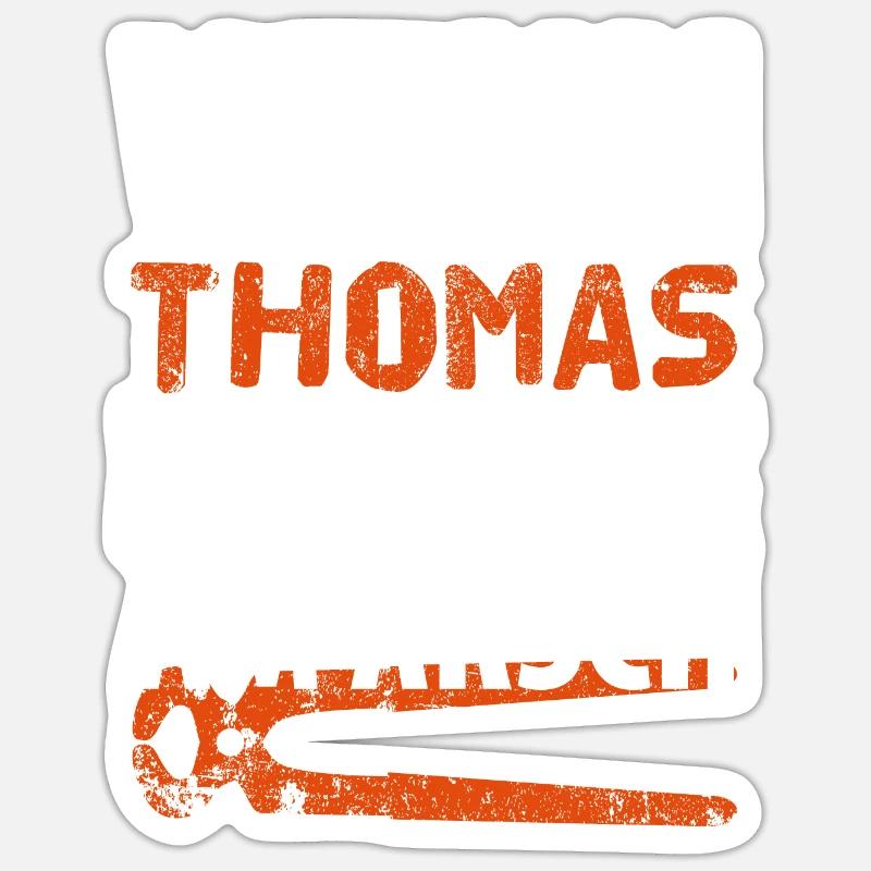 Heimwerker Thomas Sticker Größe S (10 x 10 cm)