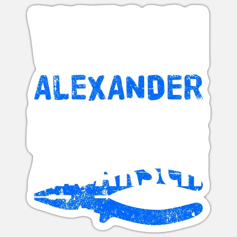 Heimwerker Alexander - Sticker Größe S (10 x 10 cm) - Mattweiß