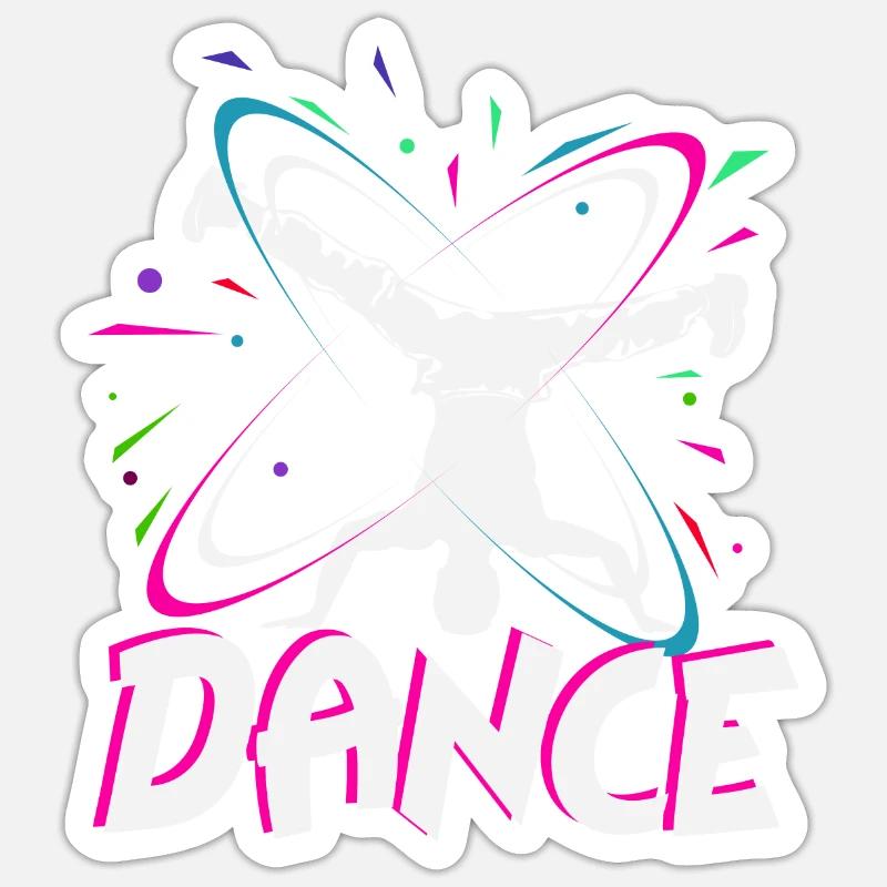 Breakdancer - Sticker Größe S (10 x 10 cm) - Mattweiß
