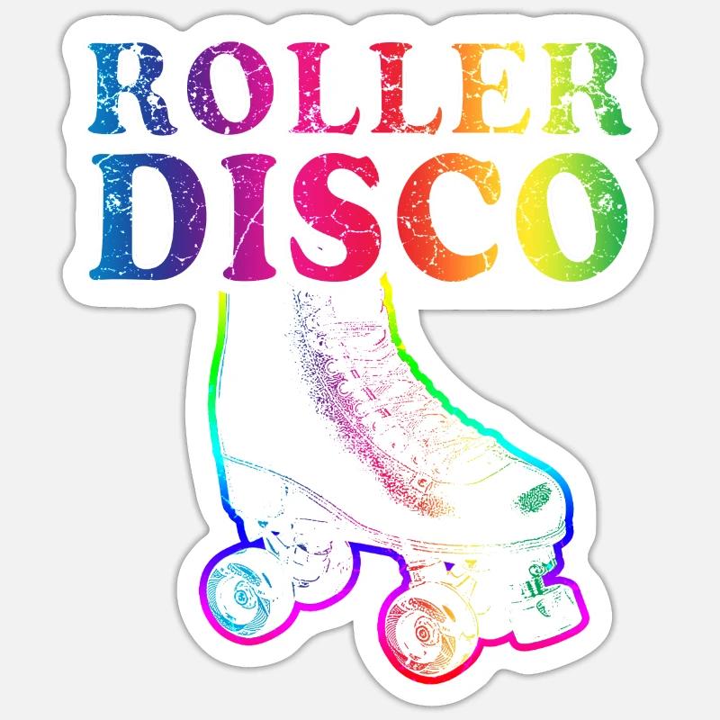 Roller Skates Disco Inline Skating Roller Skating Sticker size S (10 x 10 cm)