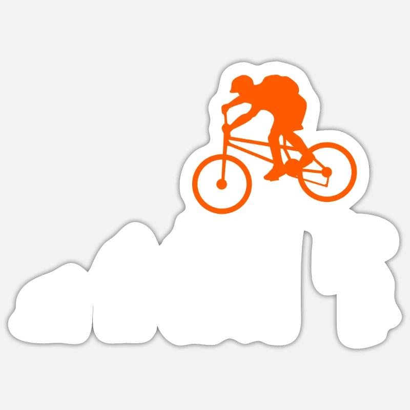 Vélo vtt évolution cyclisme Sticker taille S (10 x 10 cm)