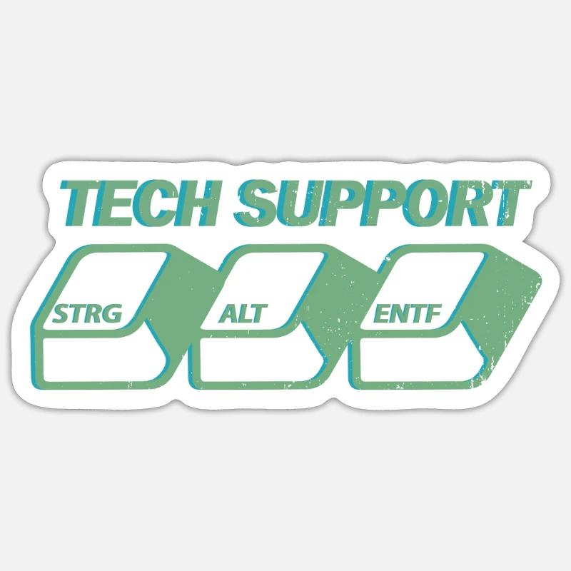 Strg Alt Entf - It-Support Sticker Größe S (10 x 10 cm)