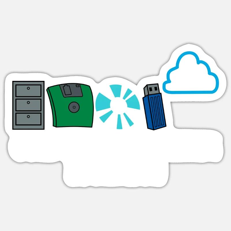 Développeur de logiciels informatiques code programmeur - Sticker taille S (10 x 10 cm) - blanc mat