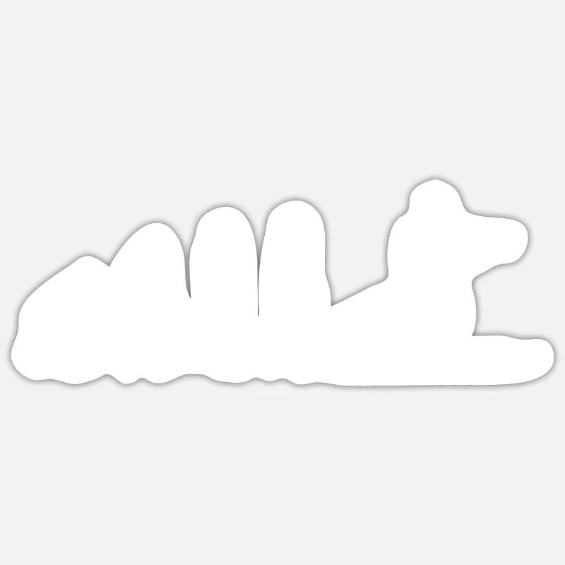 Evolution du SUP - Sticker taille S (10 x 10 cm) - blanc mat