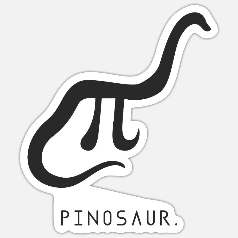 Pi dinosaure math Sticker taille S (10 x 10 cm)