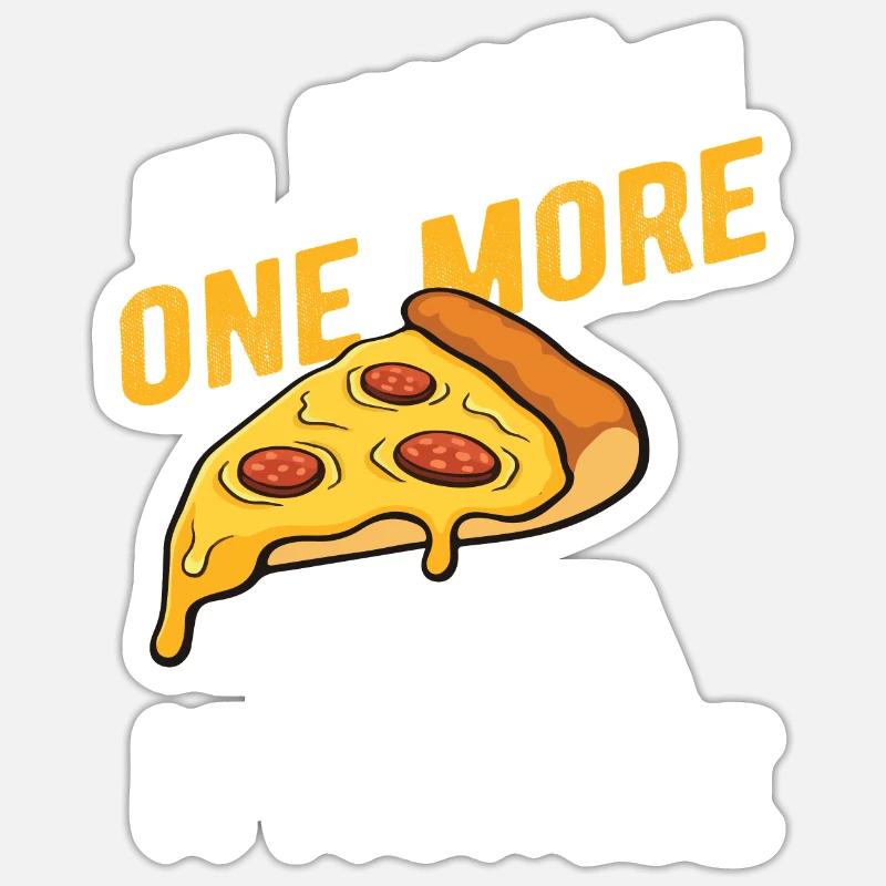 juste une pizza de plus Sticker taille S (10 x 10 cm)