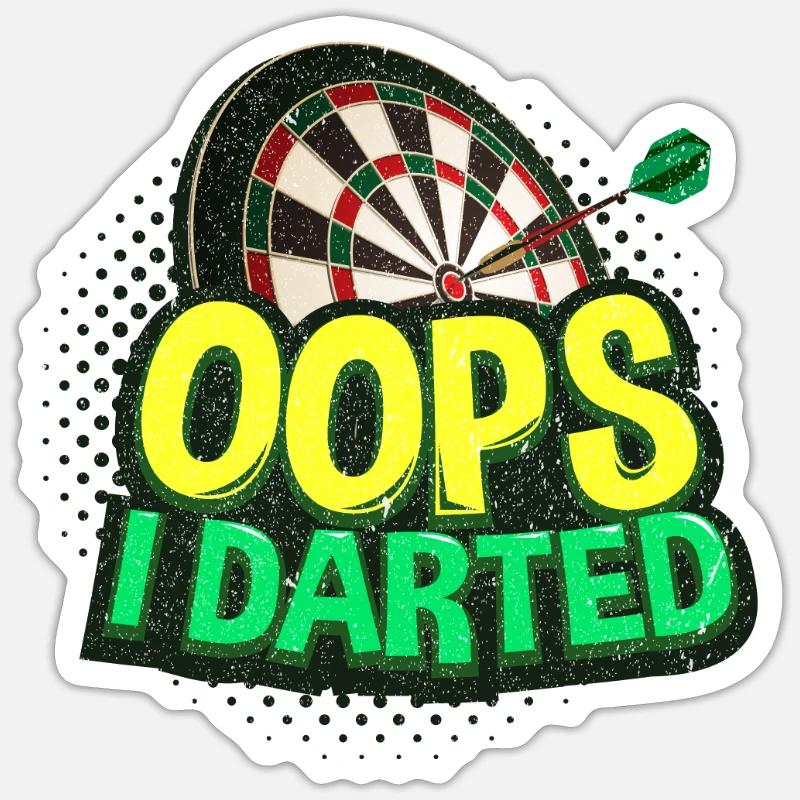 jeu de fléchettes Sticker taille S (10 x 10 cm)