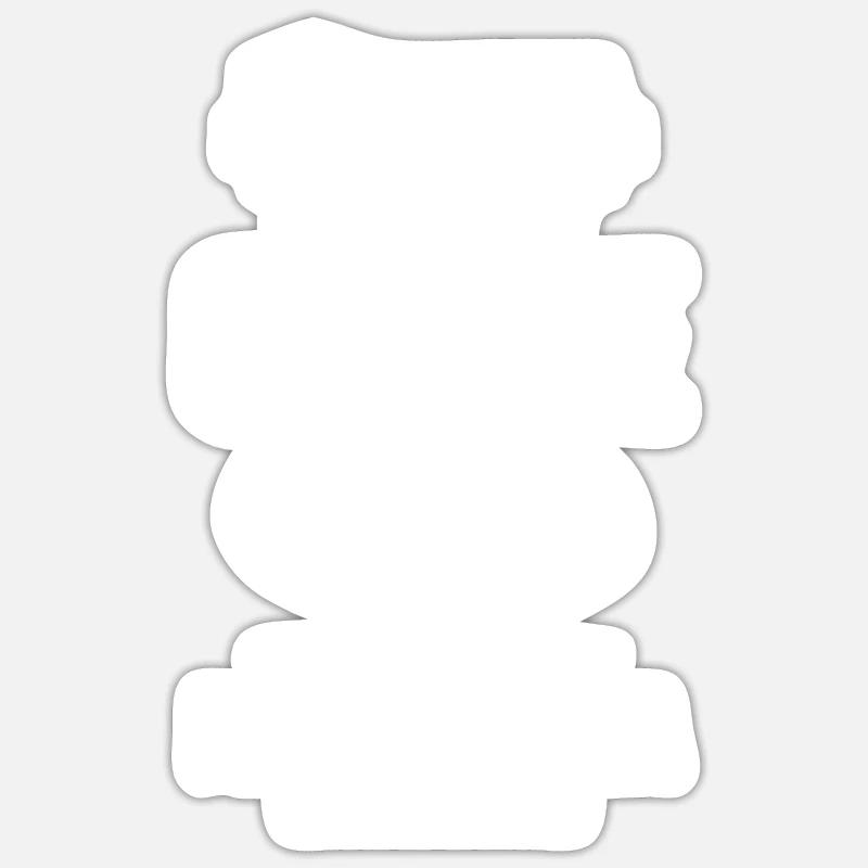 Biologiste des mitochondries - Sticker taille S (10 x 10 cm) - blanc mat