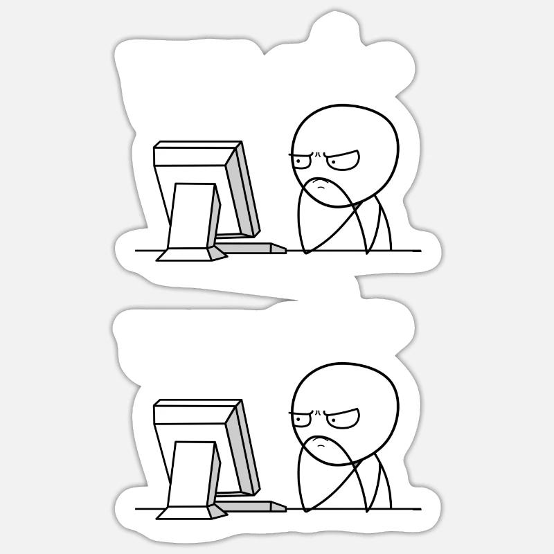 Der Code funktioniert nicht Coding Coder Geschenk Sticker Größe S (10 x 10 cm)