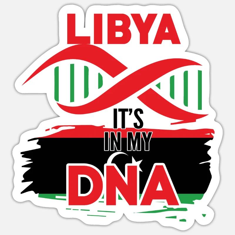 la libye est dans mon ADN Sticker taille S (10 x 10 cm)