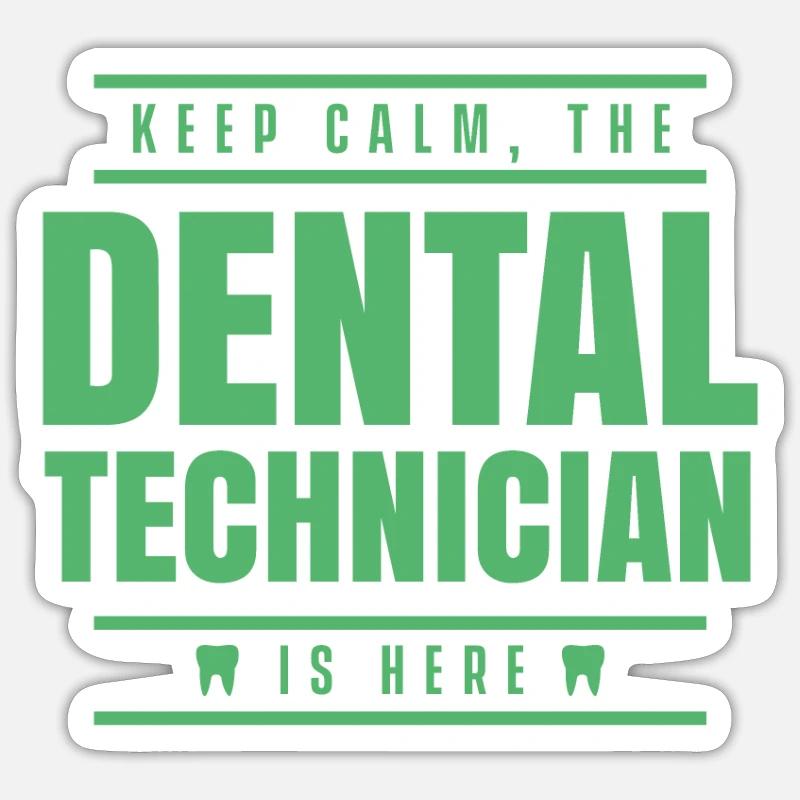 technicien dentaire Sticker taille S (10 x 10 cm)