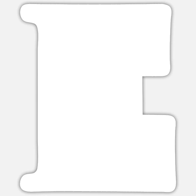 Lettre E Sticker taille S (10 x 10 cm)