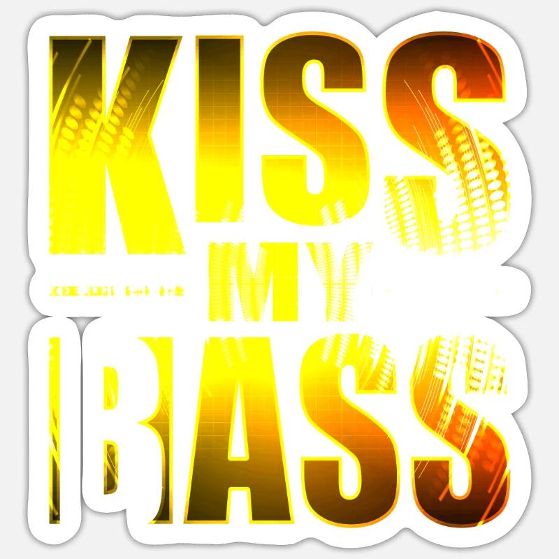 Rave Techno Disco EDM et Hardstyle Dj Designs - Sticker taille S (10 x 10 cm) - blanc mat