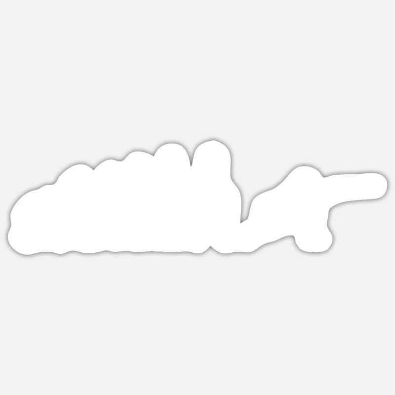 Fencing Evolution - Sticker size S (10 x 10 cm) - white matte