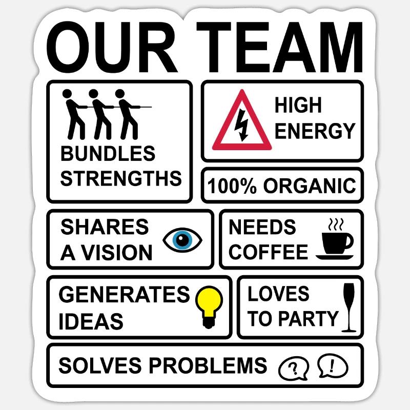 Sticker Größe S (10 x 10 cm) - 