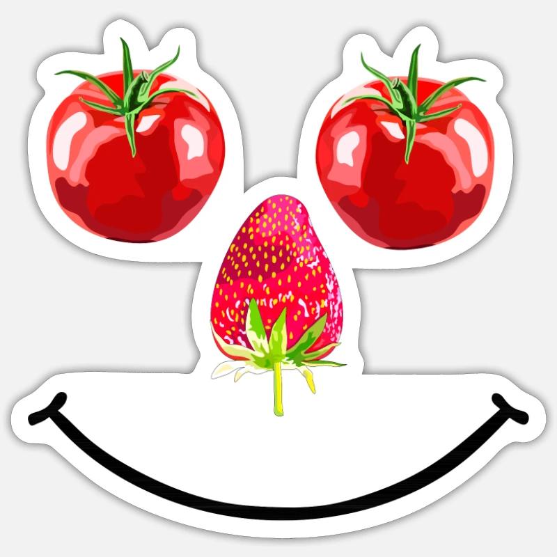 Fruit Face Sticker Größe S (10 x 10 cm)