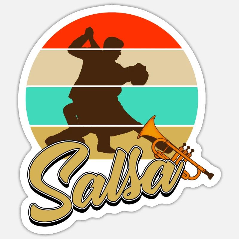 Salsa - Sticker size S (10 x 10 cm) - white matte