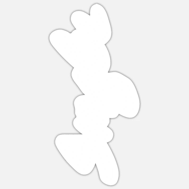 single - Sticker size S (10 x 10 cm) - white matte