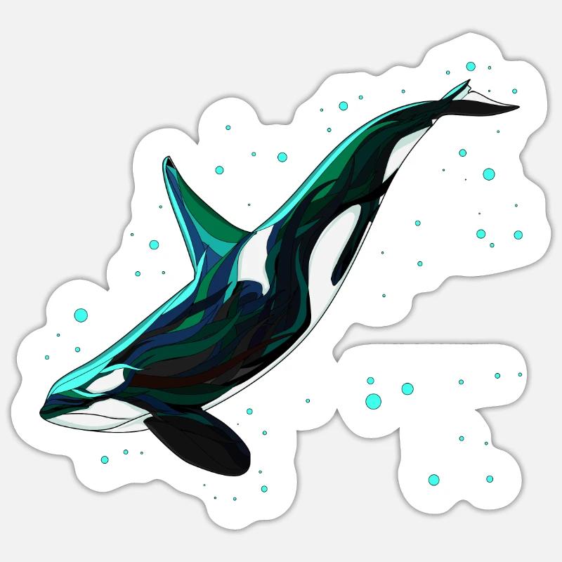 Orca Sticker size S (10 x 10 cm)