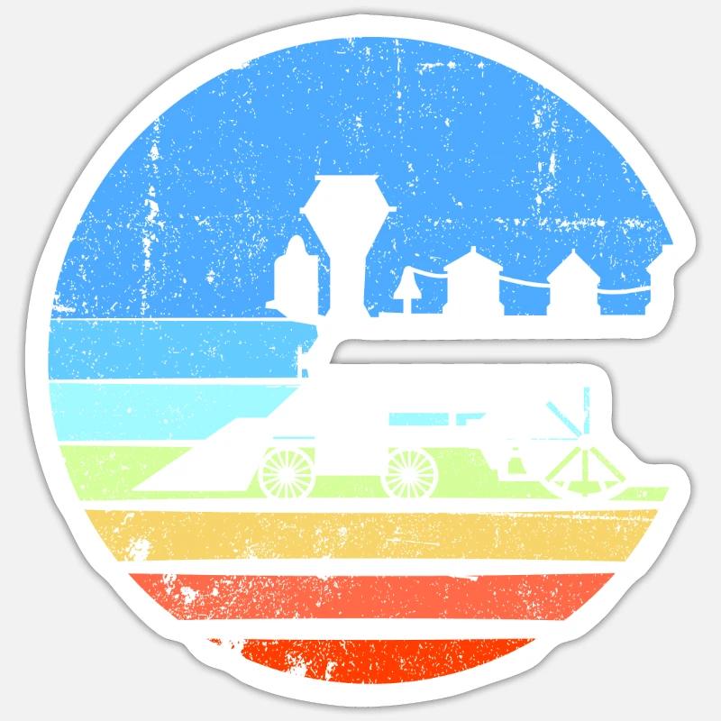 Zug Eisenbahn Eisenbahner trains drivers Sticker size S (10 x 10 cm)