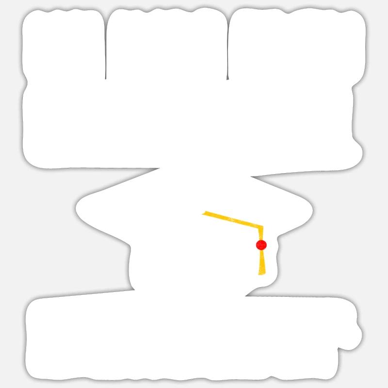 Dr Doktortitel Doktor Studium Geschenk Sticker Größe S (10 x 10 cm)