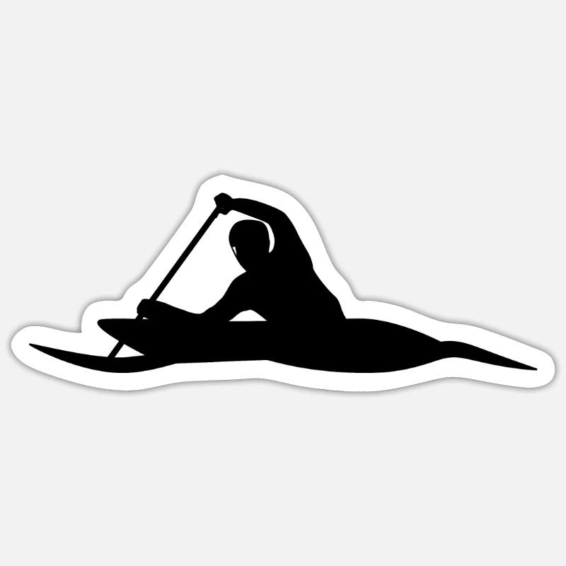 Aviron - conception - Sticker taille S (10 x 10 cm) - blanc mat