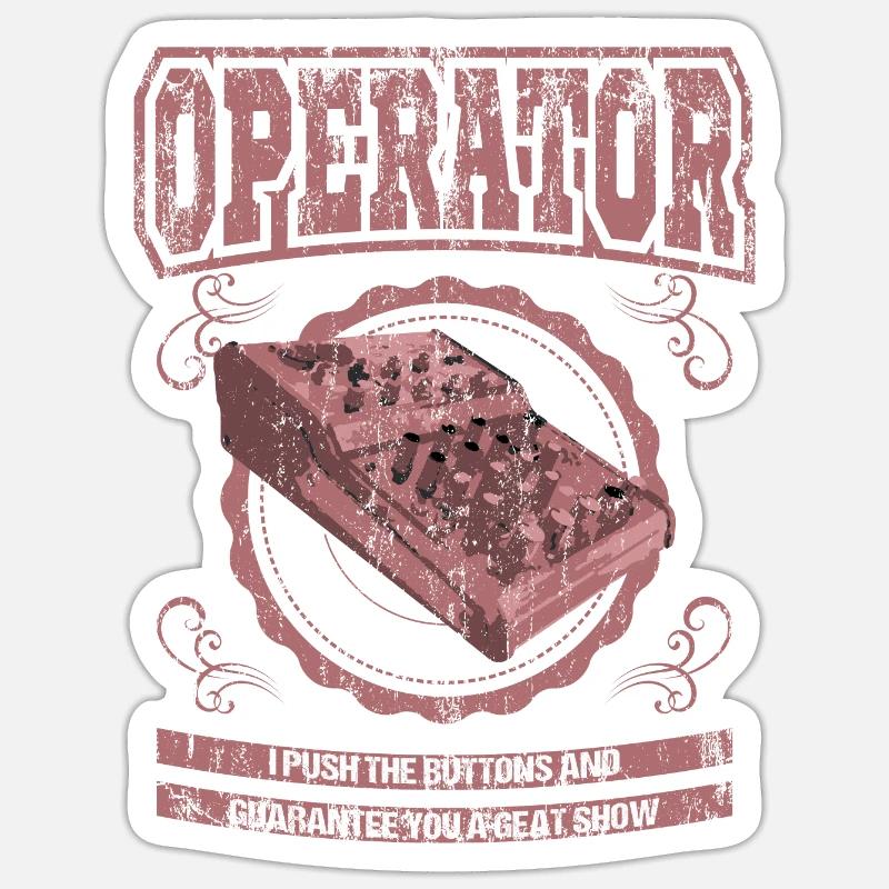 OPERATOR sound engineer crew gift sound engineer Sticker size S (10 x 10 cm)