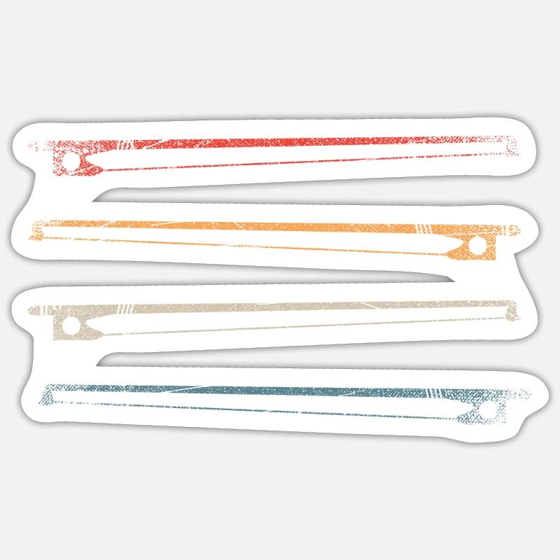 Cello classical music - Sticker size S (10 x 10 cm) - white matte
