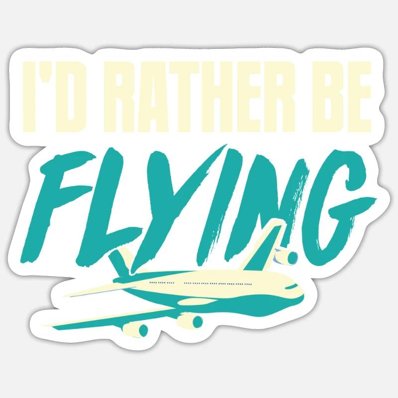 pilot - Sticker size S (10 x 10 cm) - white matte