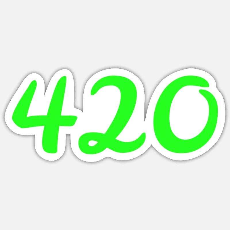 420 - Sticker taille S (10 x 10 cm) - blanc mat