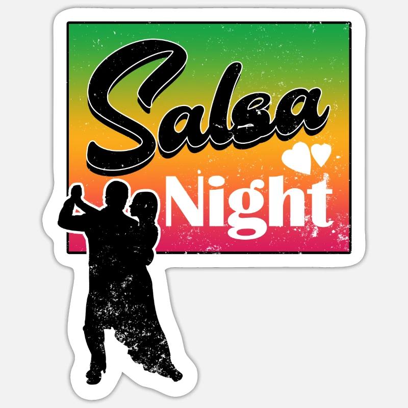 Salsa - Sticker size S (10 x 10 cm) - white matte