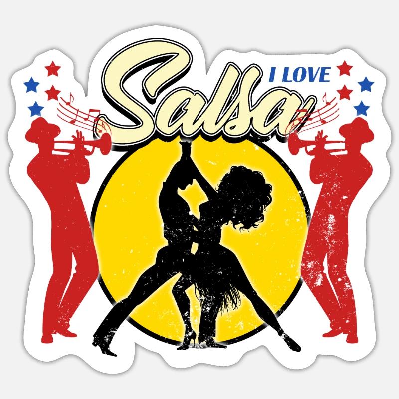 Salsa - Sticker size S (10 x 10 cm) - white matte