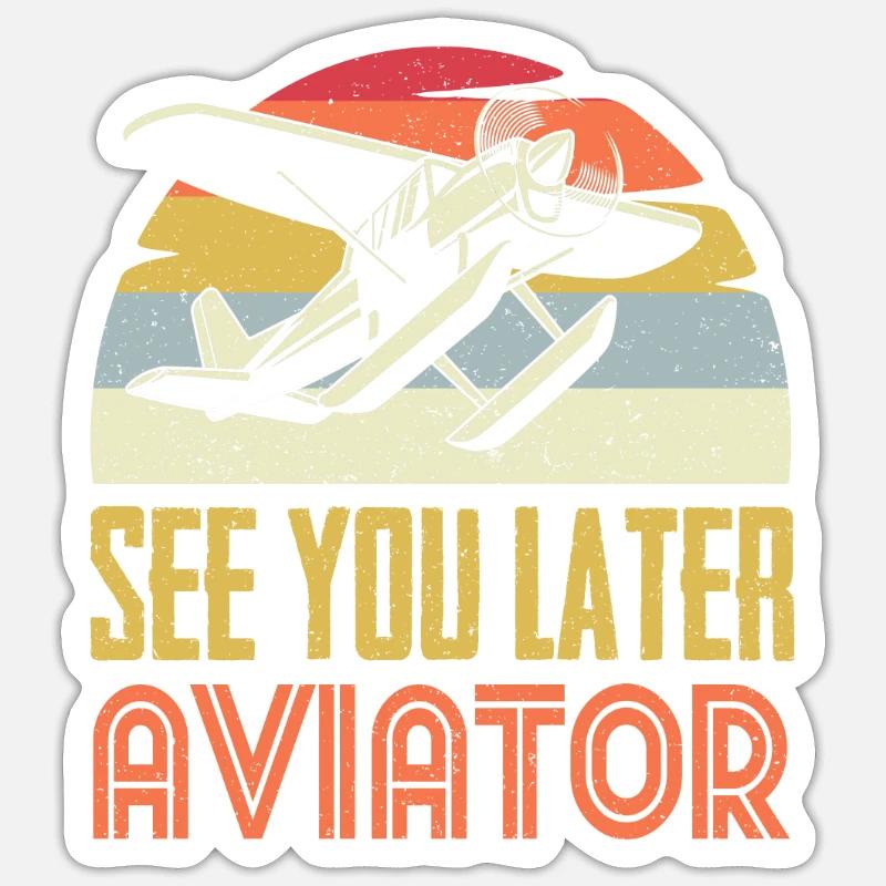 Pilot aviation Sticker size S (10 x 10 cm)