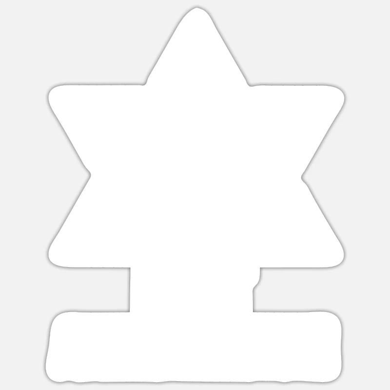 Lutter contre l'antisémitisme - Sticker taille S (10 x 10 cm) - blanc mat