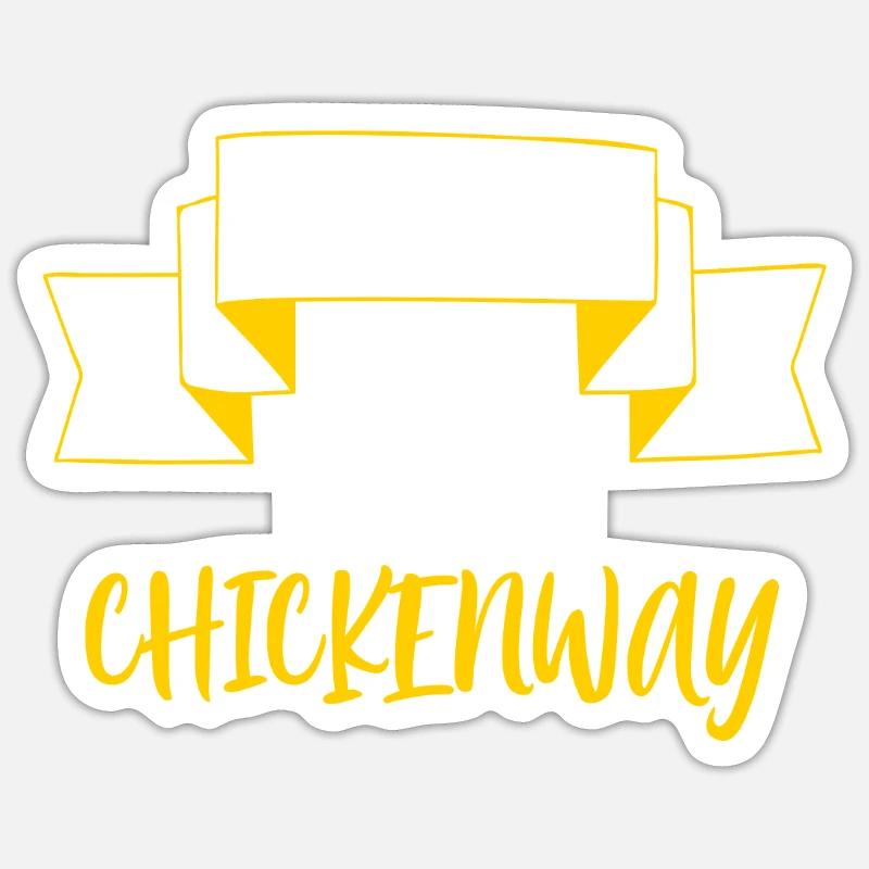 VTT Chickenway Sticker taille S (10 x 10 cm)