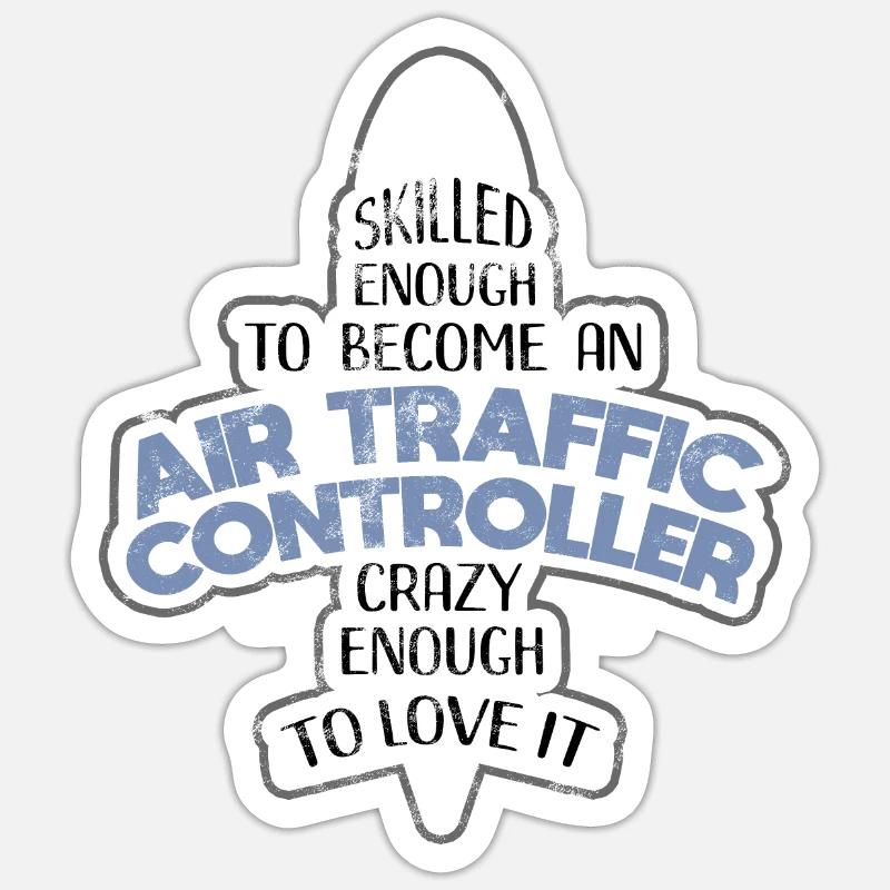 air Traffic Controller Sticker size S (10 x 10 cm)