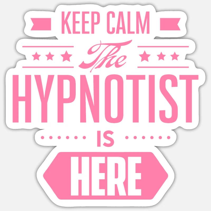 Hypnosis Hypnotize Hypnotist Hypnotic Team - Sticker size S (10 x 10 cm) - white matte