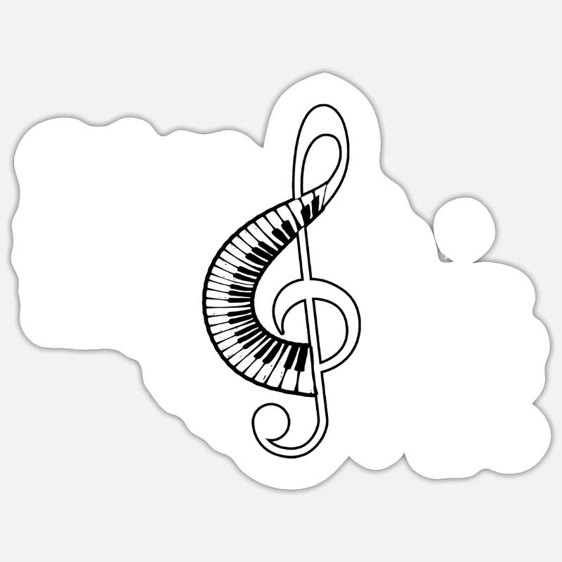 clef Sticker size S (10 x 10 cm)