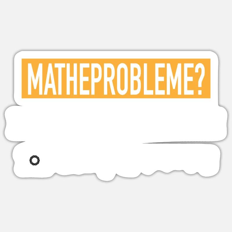 Mathe Mathematik Mathelehrer Algebra Uni Geschenk - Sticker Größe S (10 x 10 cm) - Mattweiß
