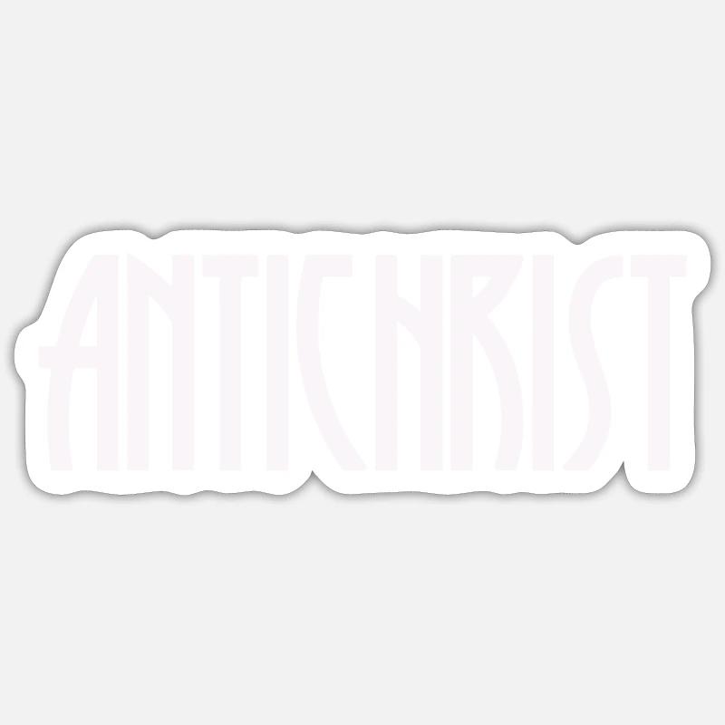 Antichrist Pagan runes scripture gift for men Sticker size S (10 x 10 cm)
