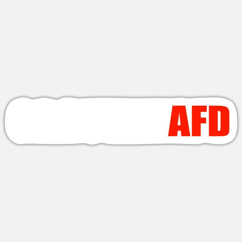 grauenhafd - Sticker Größe S (10 x 10 cm) - Mattweiß