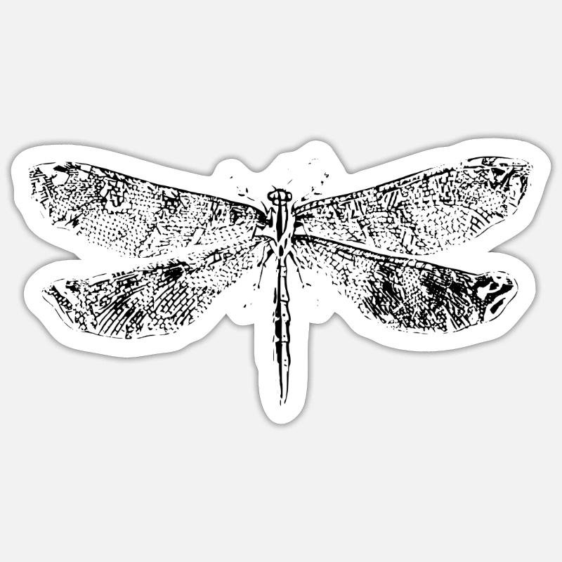 Libelle Sticker Größe S (10 x 10 cm)