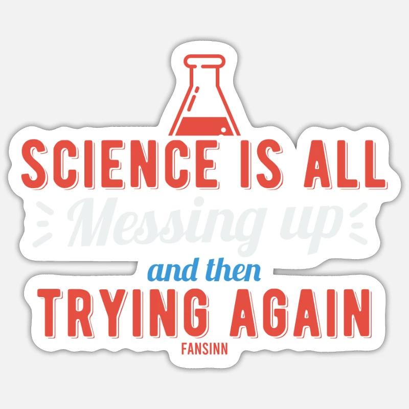 Science Nerd Research Teacher Lab Sticker size S (10 x 10 cm)