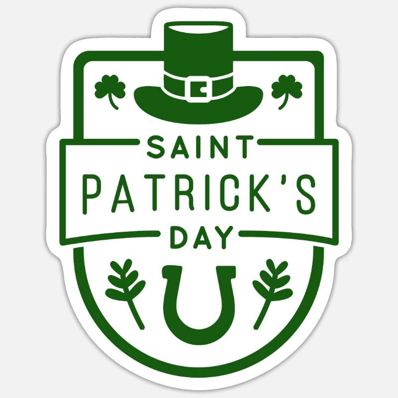 Saint-Patrick Sticker taille S (10 x 10 cm)