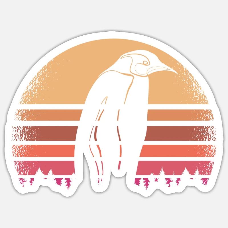 penguin - Sticker size S (10 x 10 cm) - white matte